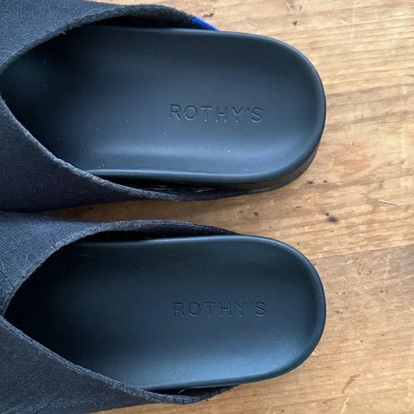 Rothy's Black Crisscross Slide Sandals - Picture 5 of 5
